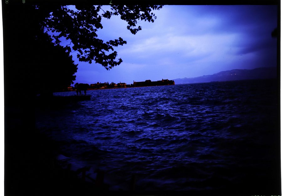 Abendsonne über der Lindauer Insel, gesehen von Bad Schachen