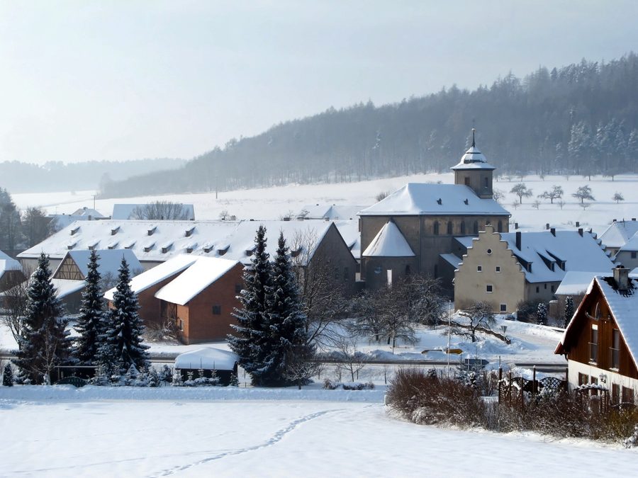 Wechterswinkel Abbey, view from the east