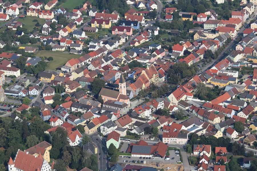 Stadtkern von Vohenstrauß im Landkreis Neustadt an der Waldnaab