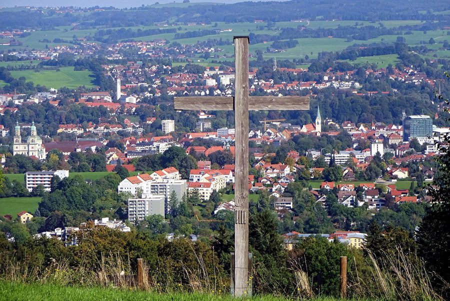 Blick vom Mariaberg auf Kempten