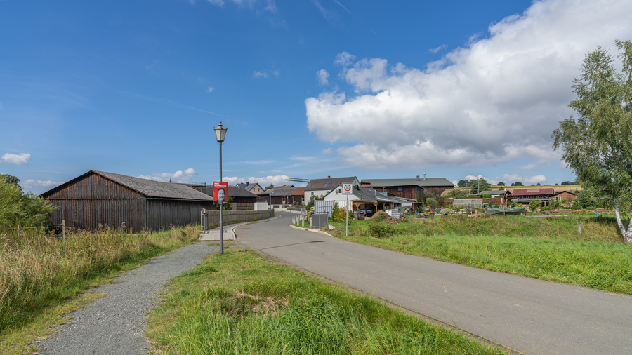 Ortsrand von Trogen in Oberfranken