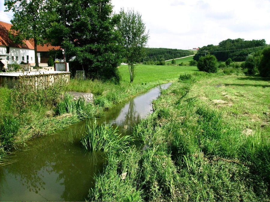 Kesseltal bei Thalheim in Bissingen mit hügeliger Landschaft