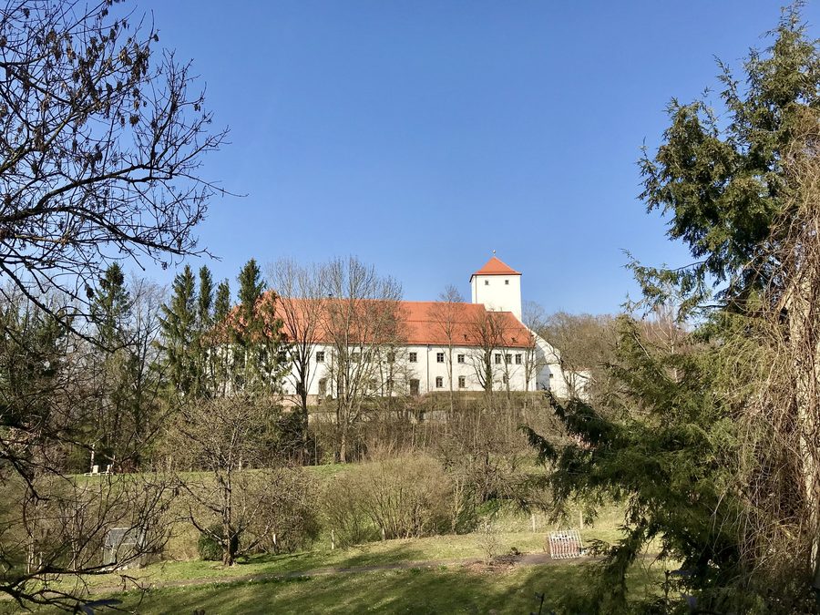 Wittelsbacher Schloss in Friedberg nach der Renovierung, Ansicht von Süden