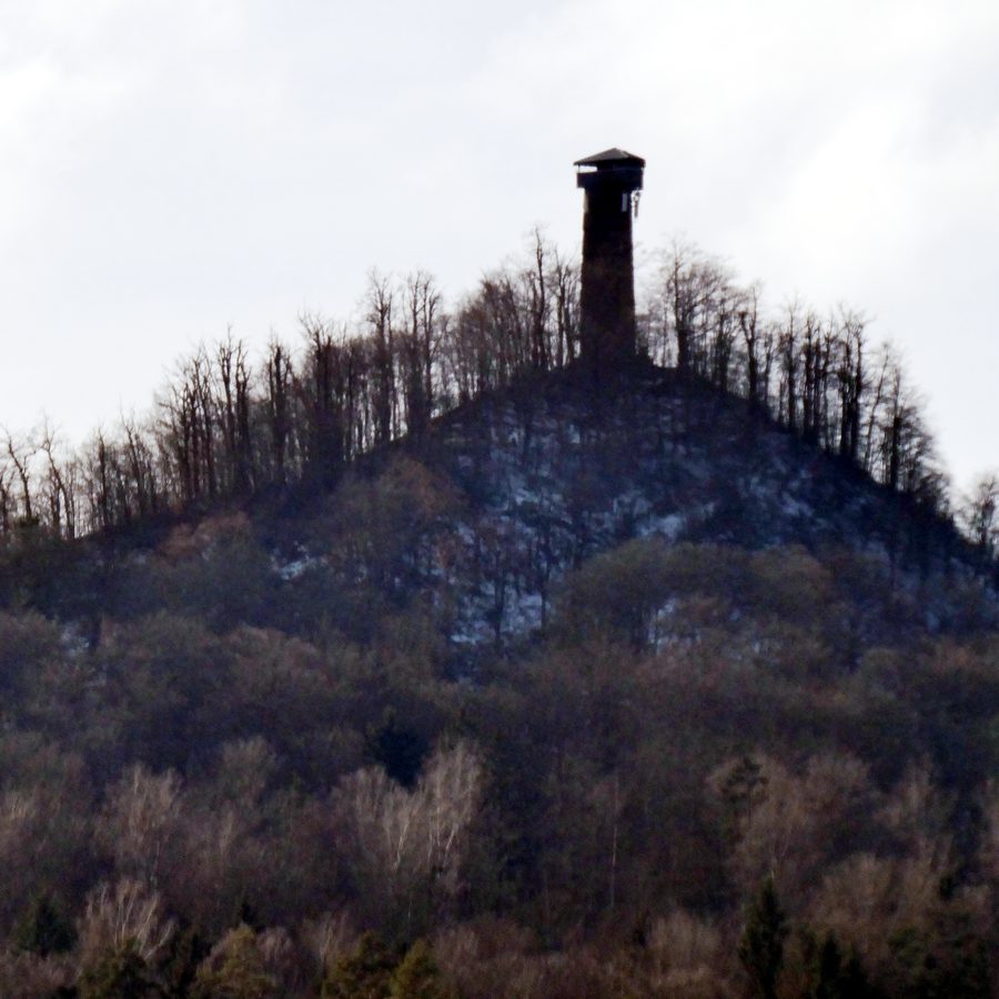 Rauher Kulm mit Aussichtsturm von Norden gesehen