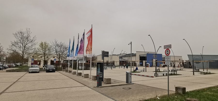 Gesamtansicht der Franken-Therme in Bad Windsheim von außen