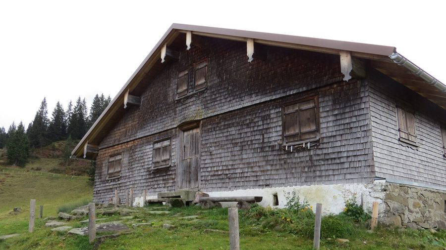 Mitteralpe nördlich des Großen Ochsenkopfs im Ostertal von Blaichach