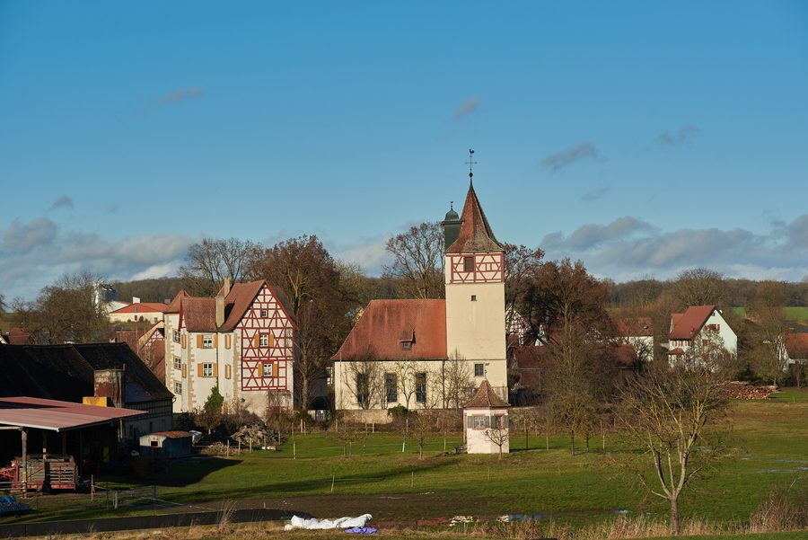 Schloss Habelsee in der Gemeinde Ohrenbach, von Süden gesehen