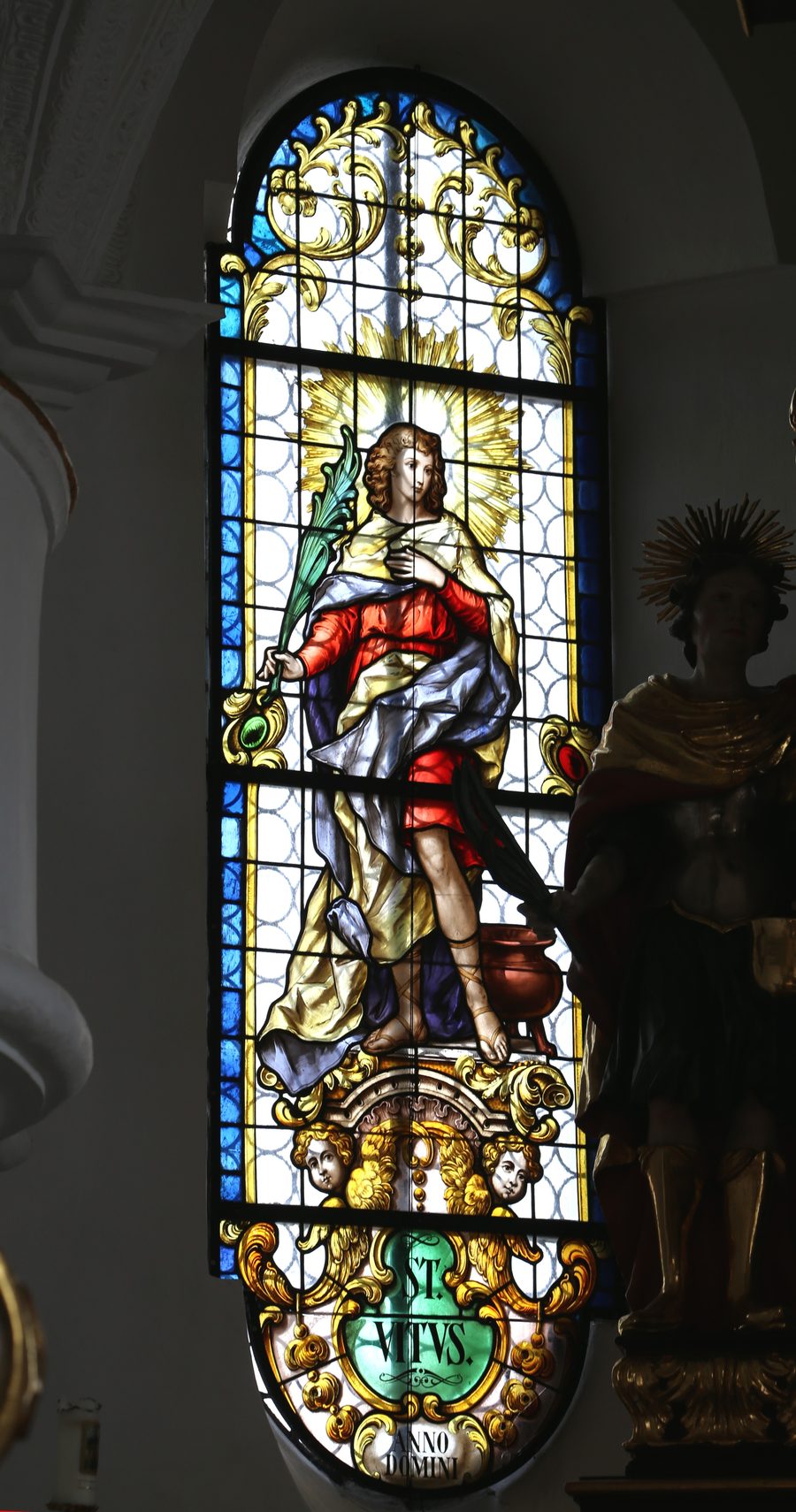 Fenster der Pfarrkirche St. Georg in Großholzhausen, Raubling