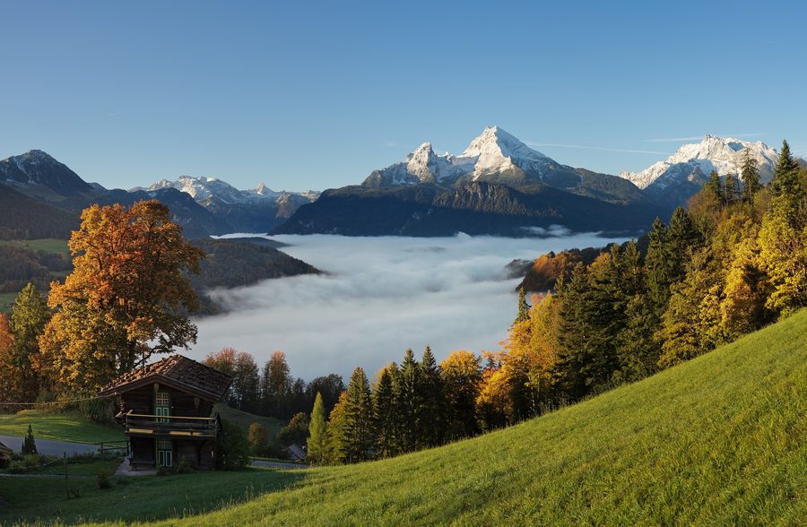 Herbstlandschaft in den Berchtesgadener Alpen