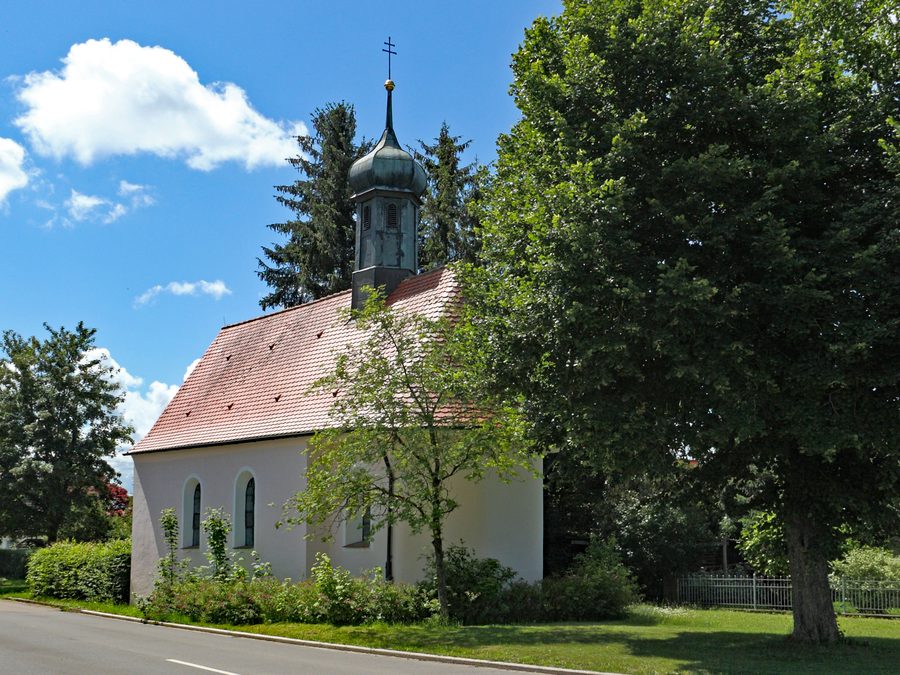Kapelle St. Leonhard in Waldstetten, Ansicht von Norden