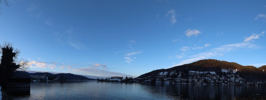 Panorama der Egerner Bucht am Tegernsee bei Rottach-Egern