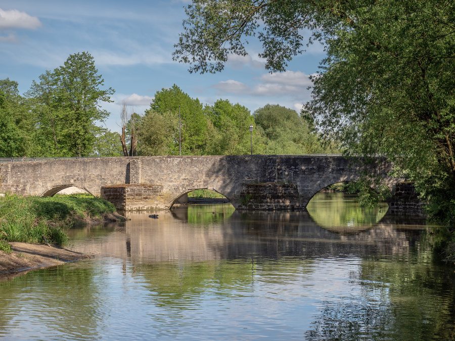 Alte Brücke über die Aisch in Höchstadt an der Aisch