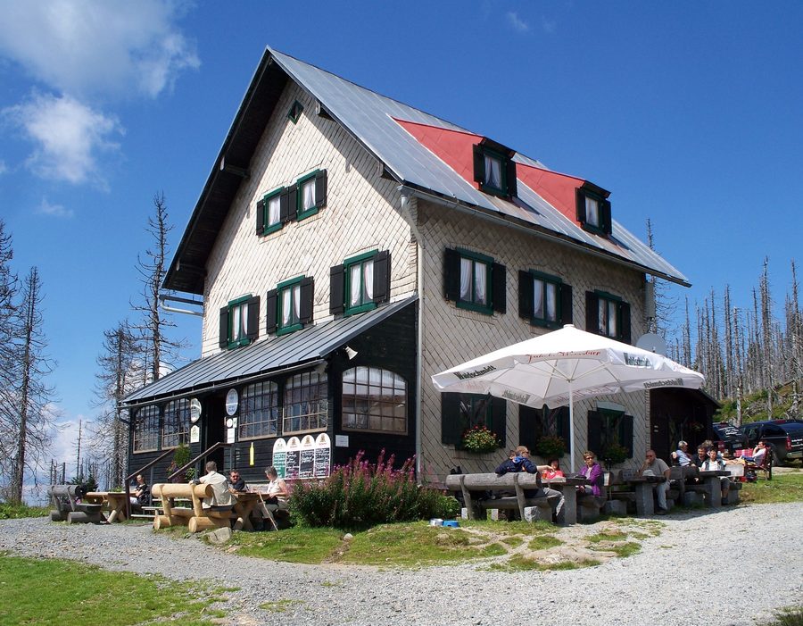 Waldschmidthaus auf dem Großen Rachel im Bayerischen Wald