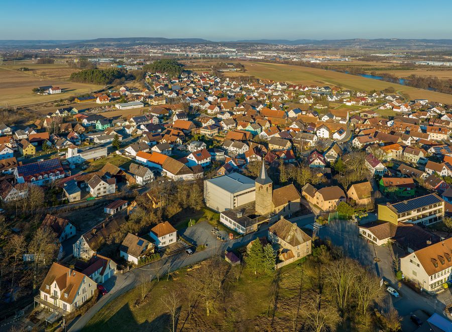 Luftbild von Hausen bei Forchheim