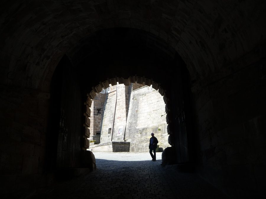 Festung Rosenberg auf einem Hügel über Kronach