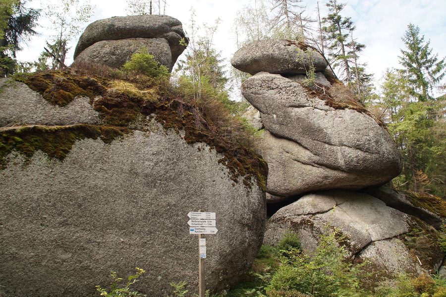 Weißmainfelsen an der Ostseite des Ochsenkopfs im Fichtelgebirge
