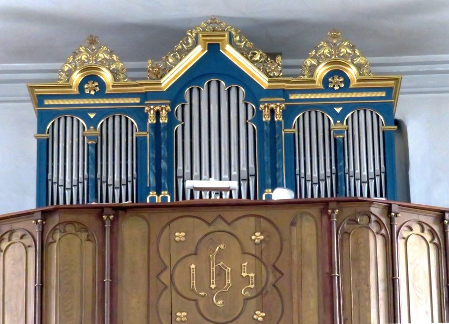 Orgel von Julius Schwarzbauer in der Pfarrkirche St. Mariä Geburt in Bubesheim