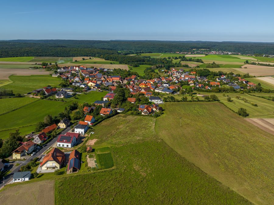 Luftbild von Großgressingen in Oberfranken