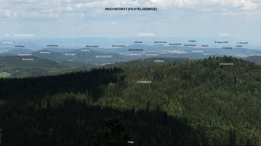 Blick auf den Reichsforst von Südwesten nach Nordosten