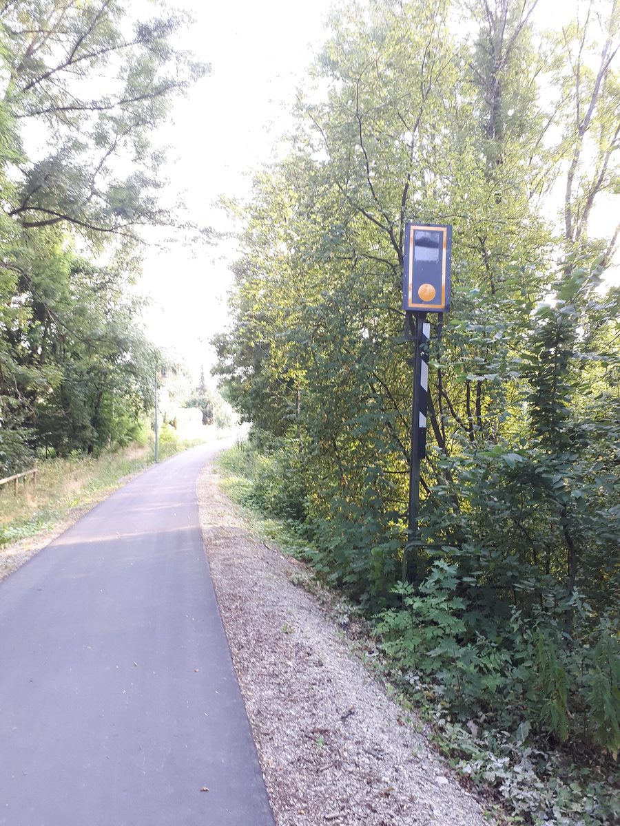 Rhönexpress-Bahnradweg auf der ehemaligen Sinntalbahn zwischen Zeitlofs und Wildflecken
