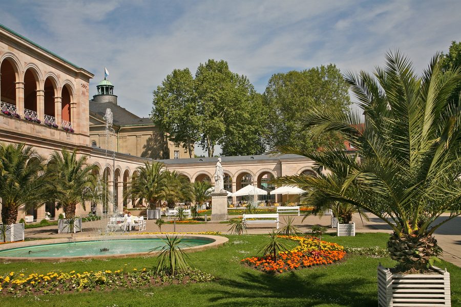 Historischer Arkadenbau in Bad Kissingen