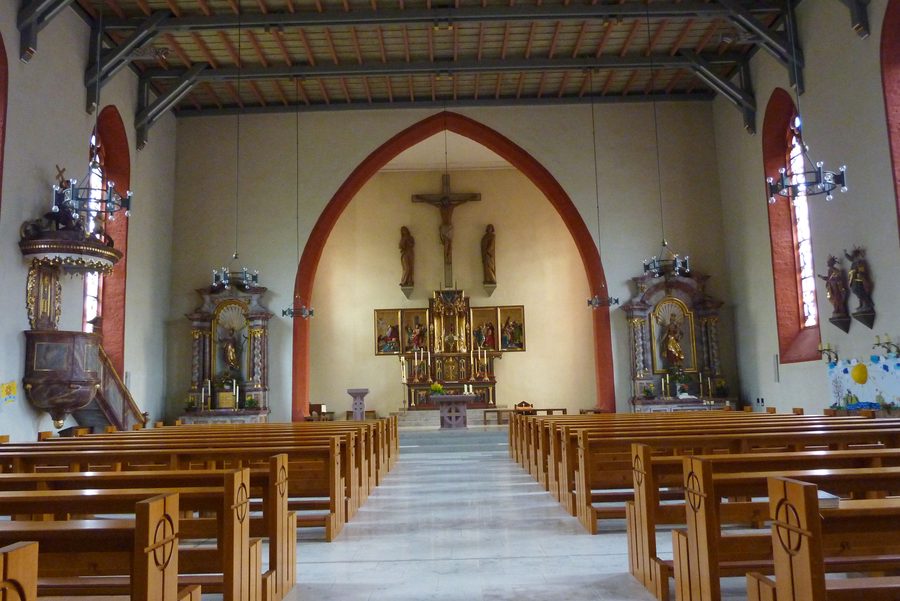 Katholische Pfarrkirche St. Bartholomäus in Frammersbach im Landkreis Main-Spessart