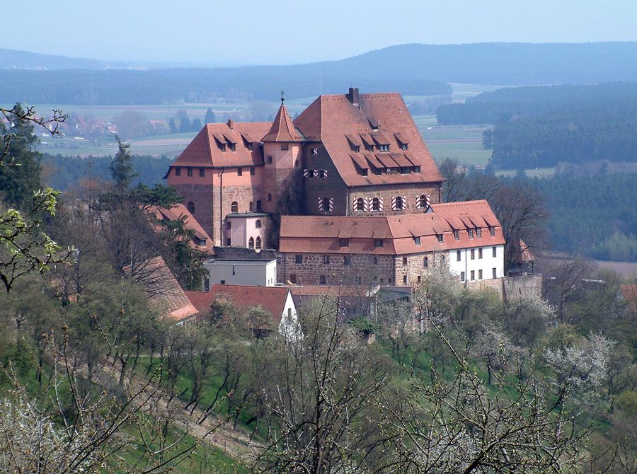 Burg Wernfels im fränkischen Hügelland bei Spalt