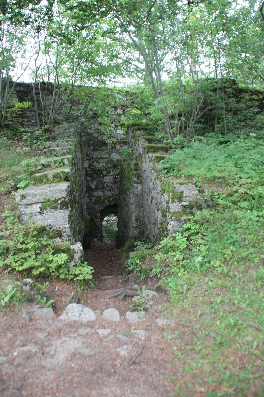 Rotes Schloss, eine Burgruine auf dem Waldstein im nördlichen Fichtelgebirge