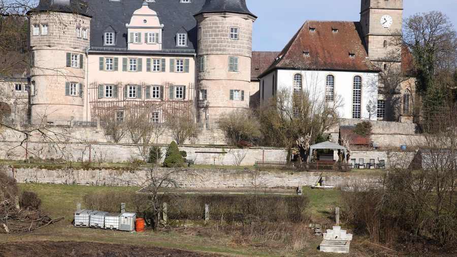 Terrassenanlage von Schloss Ahorn im Landkreis Coburg
