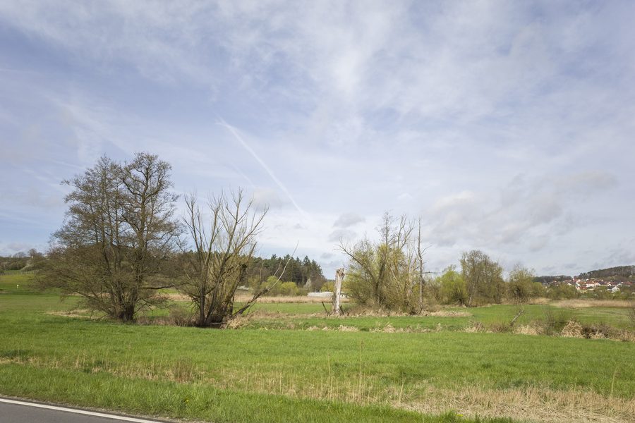 Landschaft im Aurachtal nördlich von Lisberg
