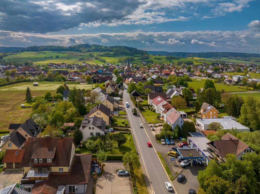 Mistelgau, aerial view