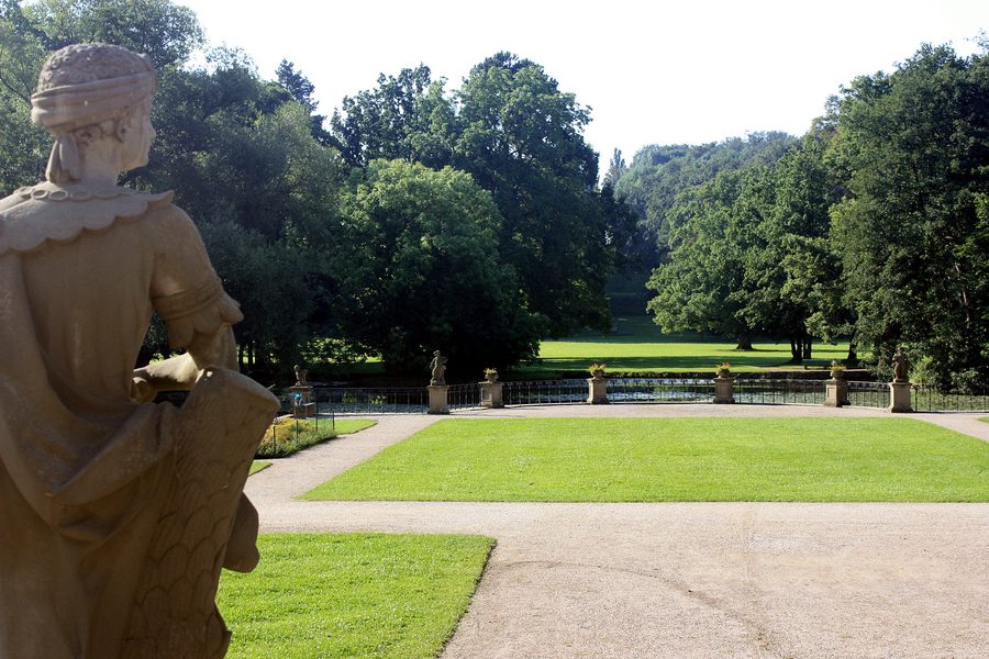 Blick in den Schlosspark Werneck