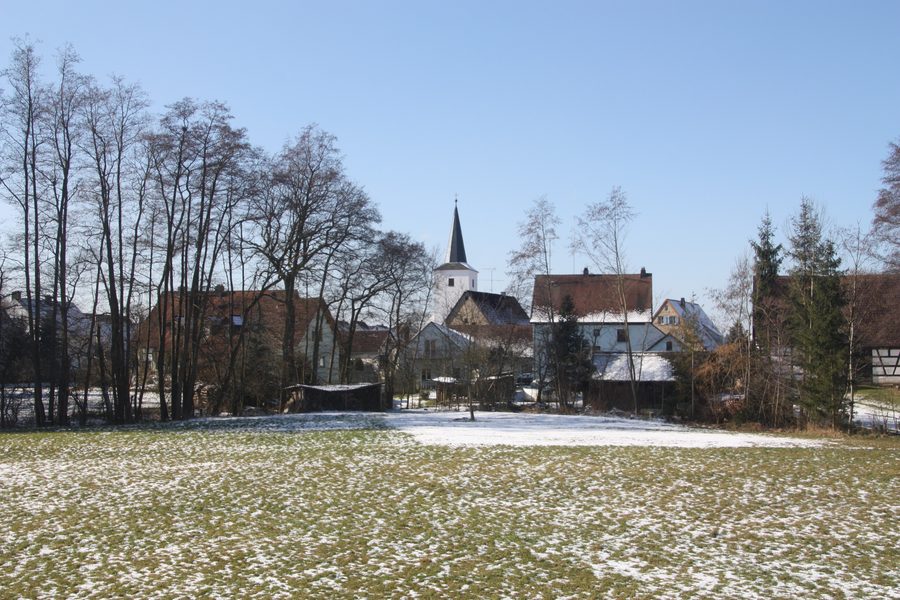 View of Kleinsendelbach in the Forchheim district of Bavaria