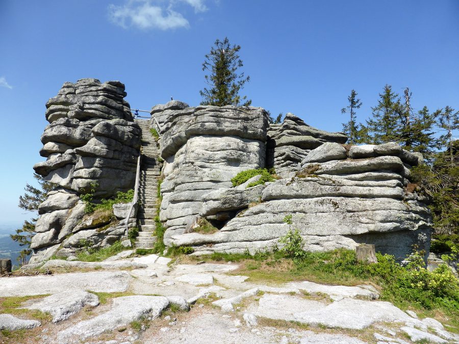 Wollsackbildung an den Gipfelklippen des Dreisesselbergs bei Neureichenau