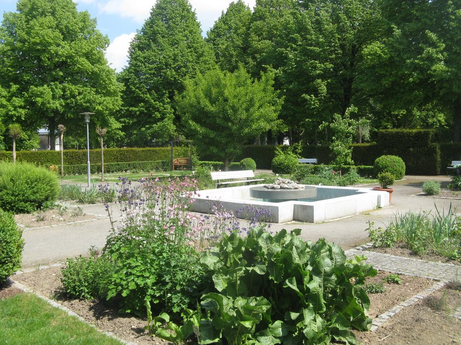 Kurpark in Bad Abbach in Bayern