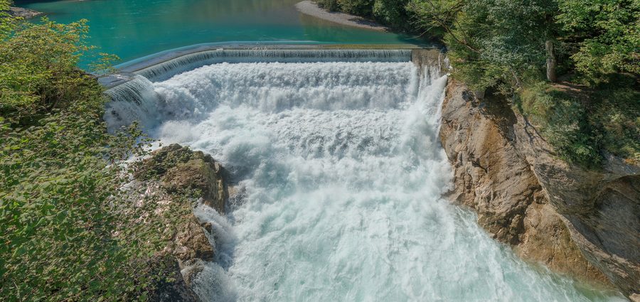 Lechfall bei Füssen im bayerischen Ostallgäu