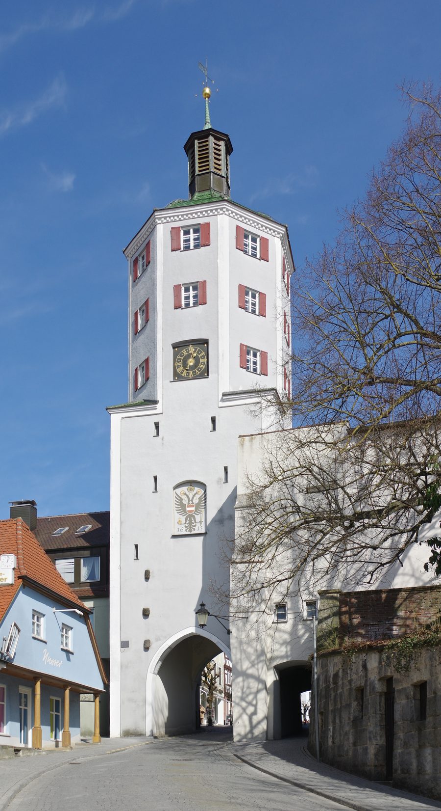 Unteres Tor in der historischen Altstadt von Günzburg