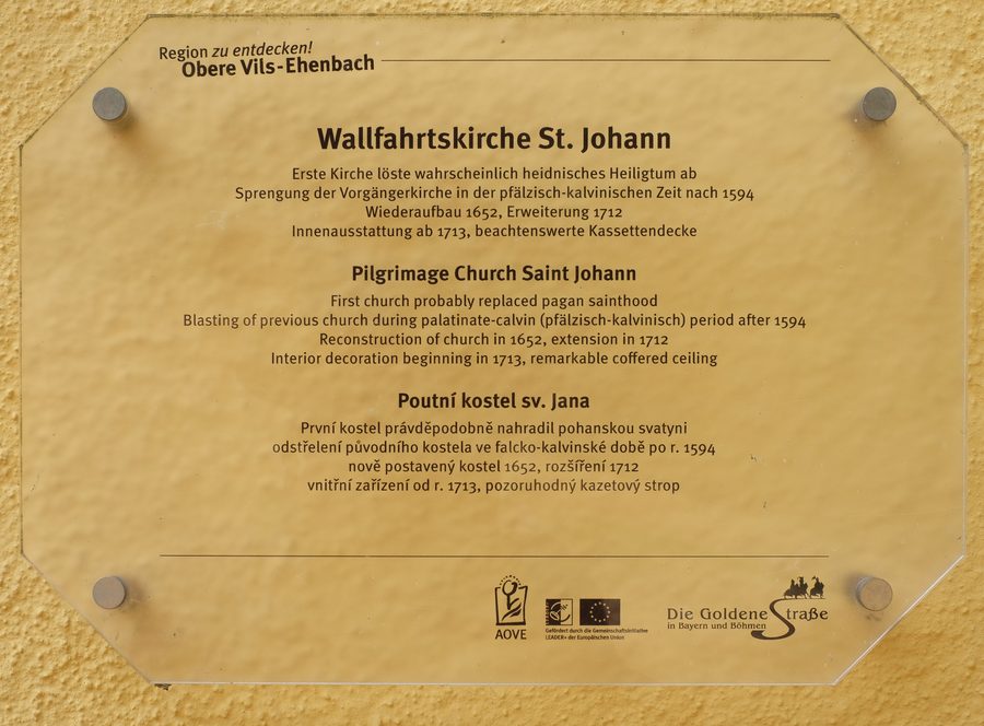 Wallfahrtskirche St. Johannes der Täufer in Freudenberg im Landkreis Amberg-Sulzbach