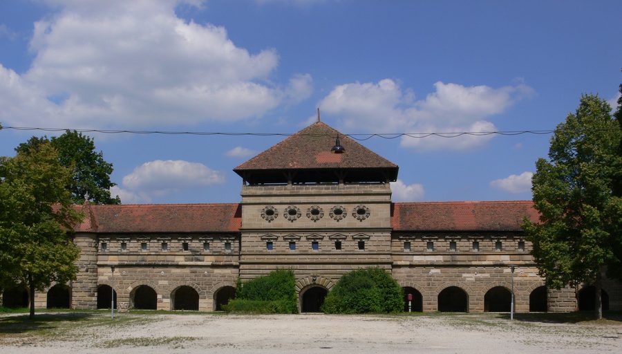 Innenhof der Festung Lichtenau in Mittelfranken