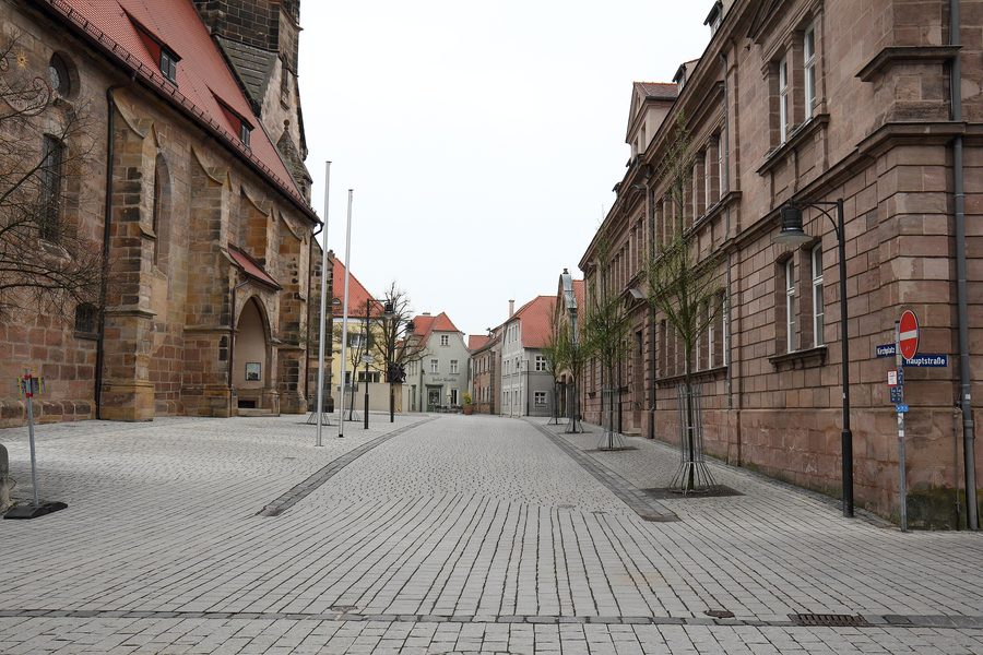 Kirchplatz in Roth bei Nürnberg