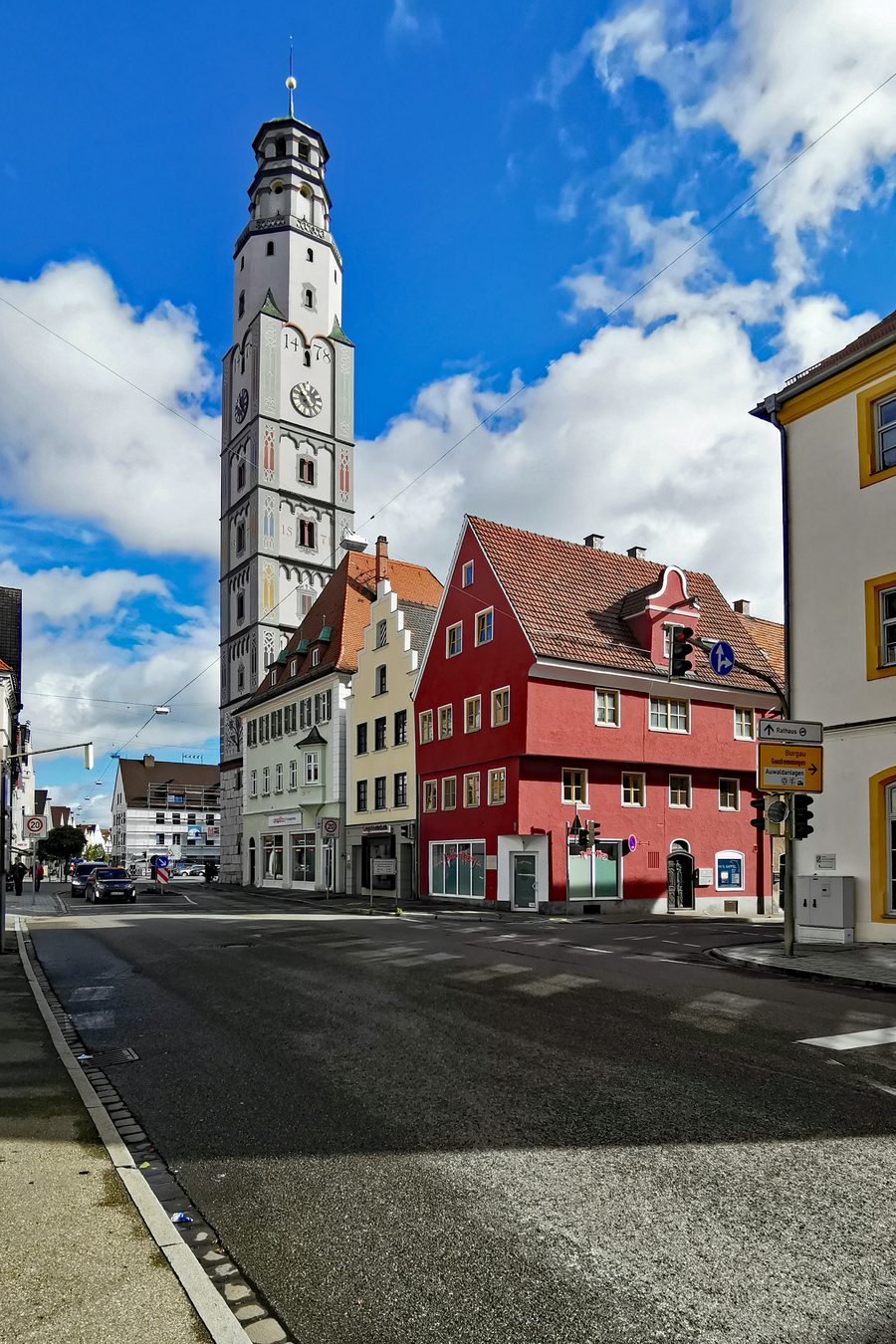 Schimmelturm am Marktplatz von Lauingen