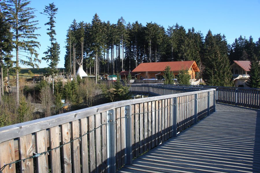 Waldwipfelweg Sankt Englmar über dem Bayerischen Wald