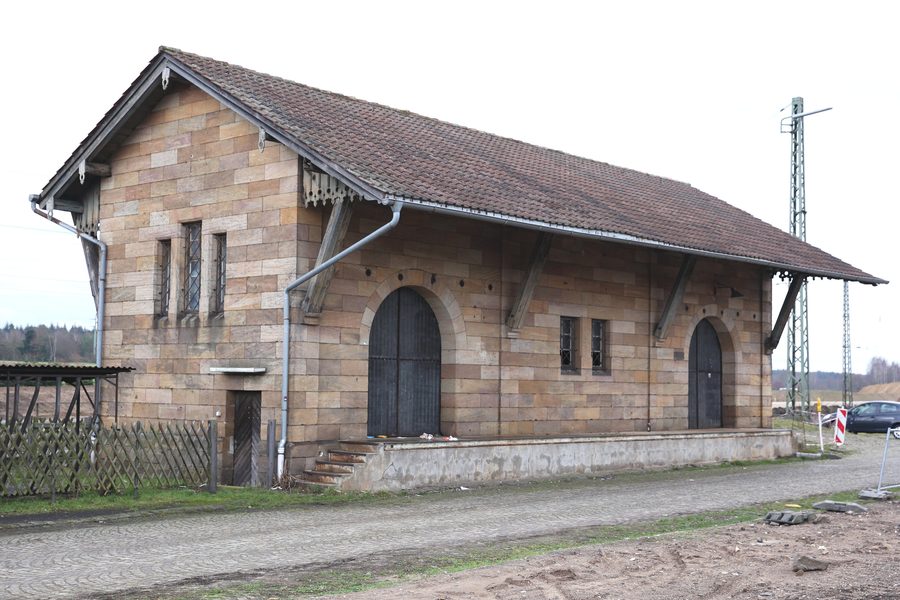 Güterhalle am Bahnhof Breitengüßbach