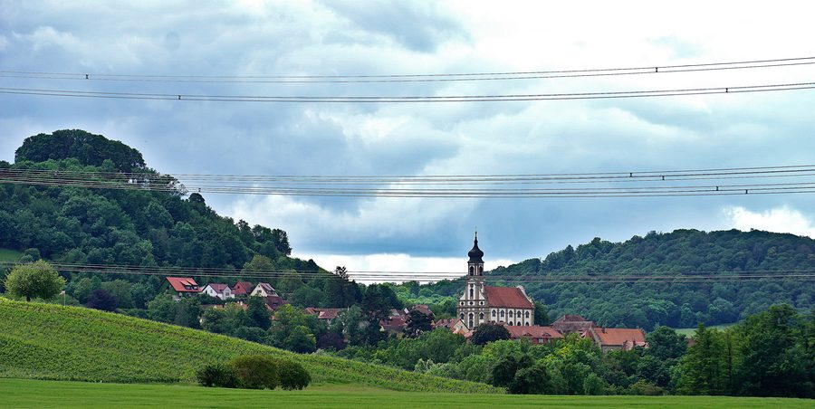 Blick auf Castell in Unterfranken