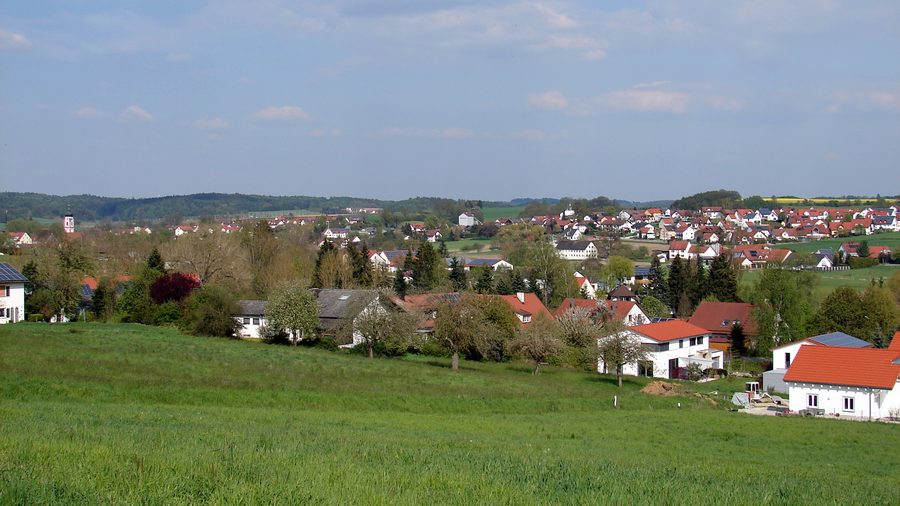Ortsansicht von Rudelzhausen im Landkreis Freising