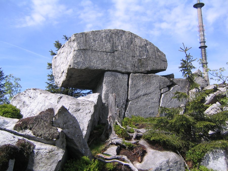 Goethefelsen am Ochsenkopf im Fichtelgebirge
