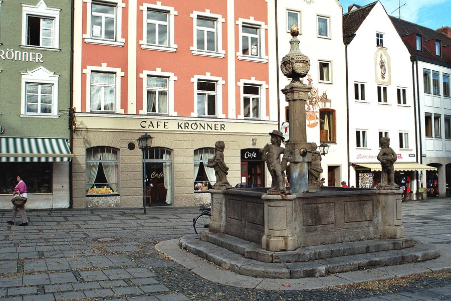 Stadtbrunnen in Weilheim in Oberbayern