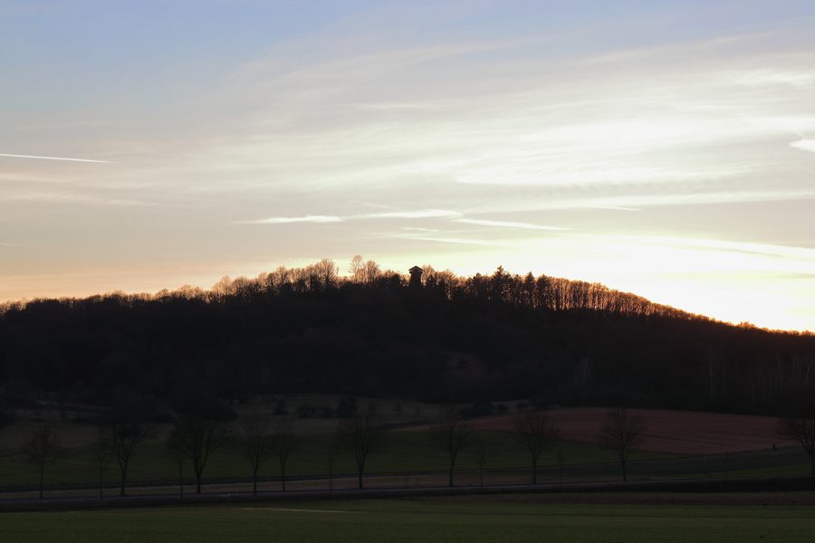 Blick auf den Georgenberg im Naturschutzgebiet Rodacher Wald bei Bad Rodach