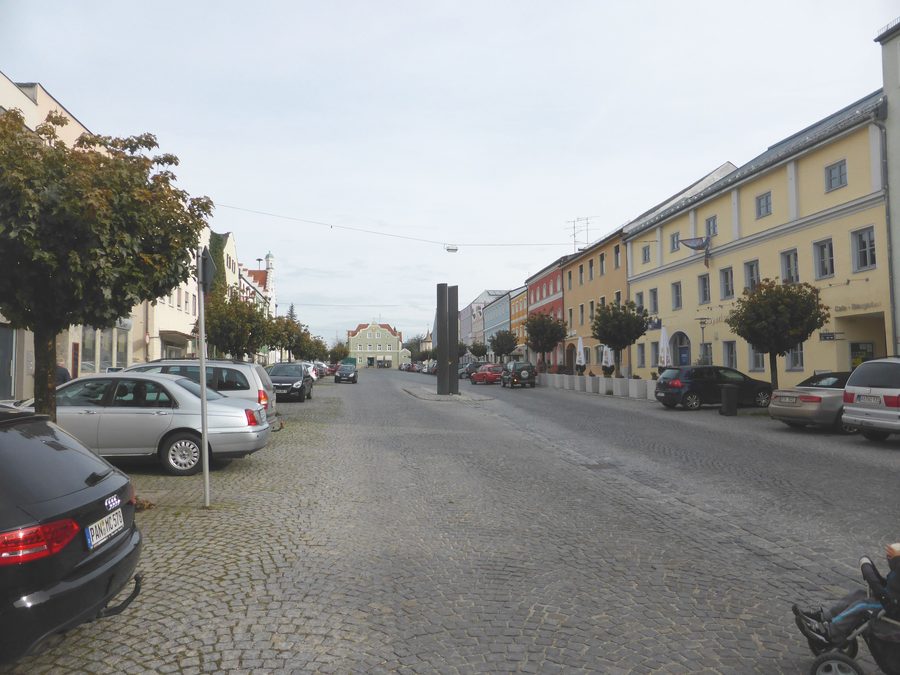 Marktplatz in Gangkofen im Landkreis Rottal-Inn