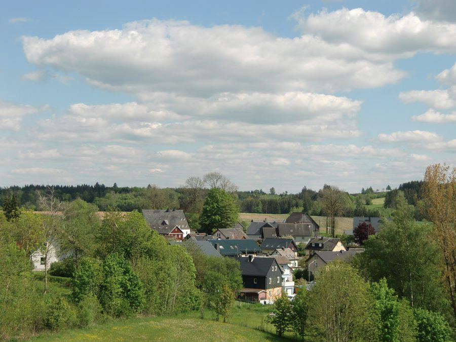 Blick auf den Ortsteil Elbersreuth von Presseck
